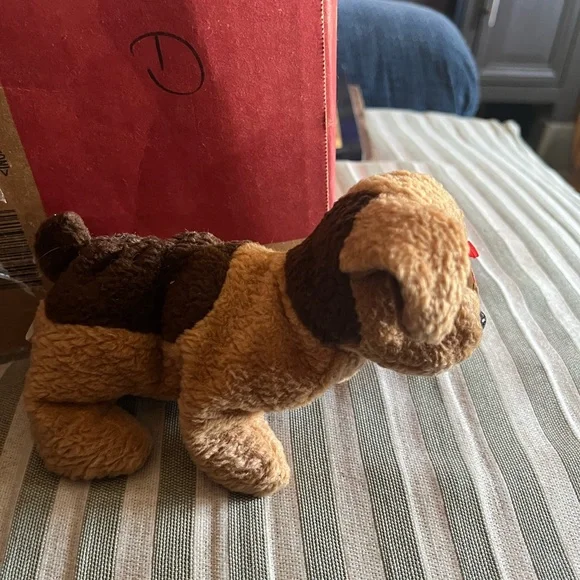 NWT 1996 Very Rare Ty Beanie Baby Plush Dog in Warm Brown - Picture 2 of 5